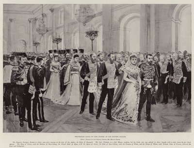 Die Hochzeit von Nikolaus II., Zar von Russland von Amedee Forestier